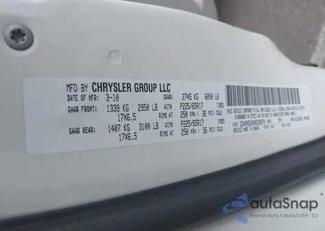 2010 Dodge Grand Caravan Sxt из США, поврежденный, VIN 2D4RN5DX9AR239070